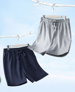 Pantalones Cortos Casuales para Hombre de Alta Calidad, 100% Algodón, 300g, con Logotipo Personalizado, para Gimnasio, Deportes, Running, Baloncesto, Holgados, con Cordón Ajustable - Product Image 3