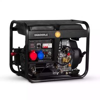 Poweronly Heimgebrauch Stromaggregat Günstiger Preis Kleiner Tragbarer Leiser Dieselgenerator 2kW 5kW 6kW Offener Rahmen 50Hz Hohe Effizienz