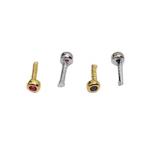 Cuentas de Plata S925 con Ojos de Pez, Rojas y Negras, Estilo Barroco, con Orificio Pasante - Juego de 10 Piezas, Accesorios para Joyería DIY, Modelo 4015 - Product Image 5