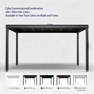 Pergola motorisée en aluminium, durable, imperméable, pour extérieur, jardin, ou terrasse. - Product Image 6