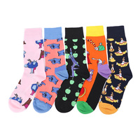 Vente en gros Chaussettes de sport antidérapantes et amusantes roses pour femmes, style vestimentaire décontracté pour le travail, été, Spandex antibactérien et personnalisable