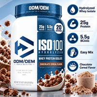 Poudre d'isolat de protéines de lactosérum hydrolysées, saveur chocolat, BCAA, shake protéiné, nutrition sportive, OEM, marque privée, vente en gros, usine