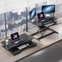 Bureau de travail pour ordinateur portable réglable en hauteur, pneumatique, en bois, en forme de U, résistant à la corrosion, support de bureau pour ordinateur, moniteur