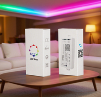 Contrôleur SPI WIFI pour smartphone intelligent CE ROHS SP108E, compatible iOS et Android, DC5-24V, US EU, max 2048 pixels de contrôle, mode musique DIY