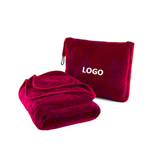 Tùy chỉnh du lịch chăn và gối flannel ném chăn cho máy bay - Product Image 2