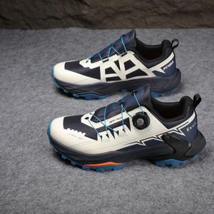 Chaussures de course tout-terrain à boucle rotative pour hommes, antidérapantes, absorbant les chocs, légères, pour la randonnée et le trekking en plein air - Product Image 2