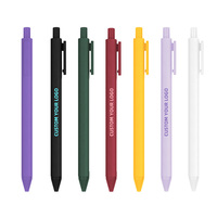 Stylo à bille en plastique mignon bon marché en gros stylos imprimés avec logo personnalisé avec couleurs multicolores multi-impression de 1.0mm meilleur OEM en vrac