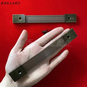 Chenxing Hardware Accessories Leather Handle For Wooden <b>Box</b> Easy Carry 304 Stainless Steel <b>Sewing</b> Handle - Product Image 2