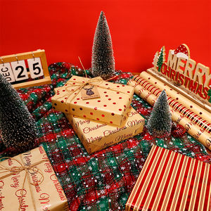 New <b>Christmas</b> Wrapping <b>Paper</b> with Hot Stamping 43*300 cm Gift Wrapping <b>Paper</b> - Product Image 4