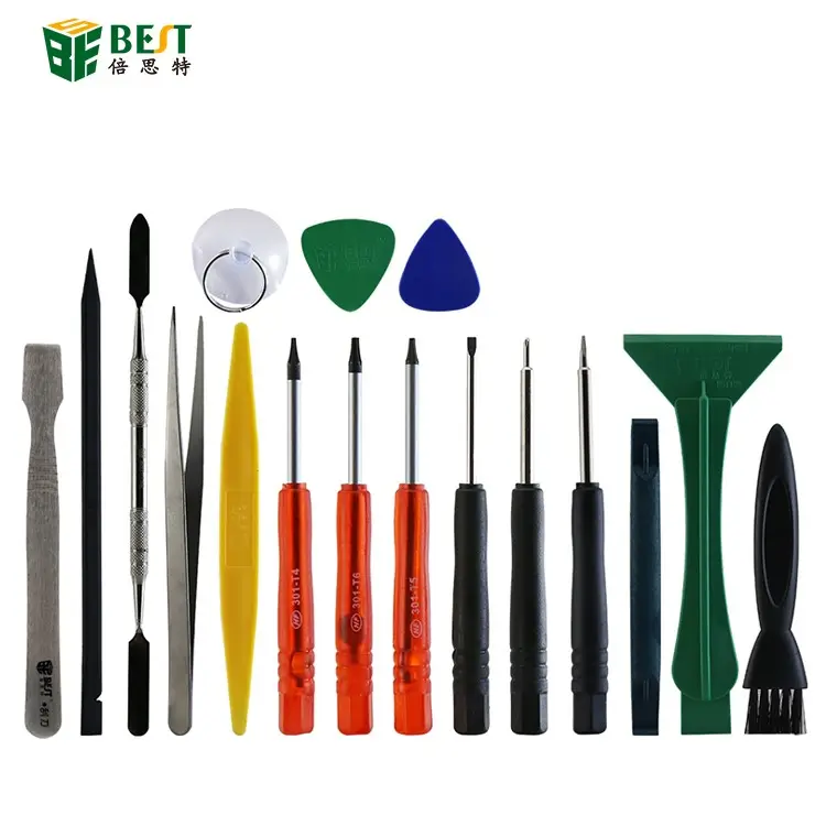 BEST - 602 17pcs Mobile Repairing Tool Kit Screwdriver Opening Tool for iPhone Cell Phone