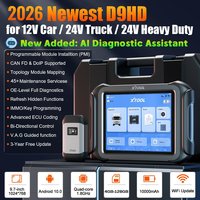 XTOOL D9HD Scanner Diagnostico per Auto 12v-24v, Strumento di Codifica Chiavi per Camion D9 HD