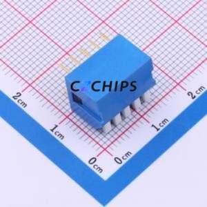 SMQP-05B-TP DIP Switch Switch ( Type: Piano Key )( Number of Switch Sections: 5 )( Lead Spacing: 2.54mm ) - Product Image 2