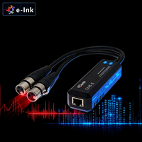 Dante 2Ch Dongle Input Analog 24-bit 96kHz PoE XLR Transmisi Data Video untuk Mixer Mikrofon Audio Profesional