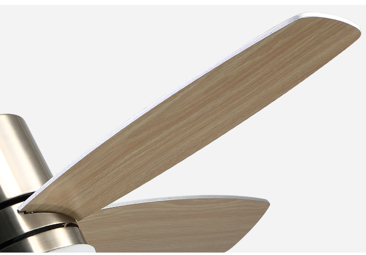 Breeze.Lux High brightness 42 inch Metal Lamp Body Grey Fan Leaf natural wind ceiling Fan Light