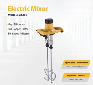 1200W Putty Powder Coating Electric Red Mixer Adjustable Speed High Speed Electric Paint Powder Mixer