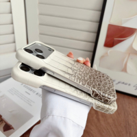 Nouvelle coque de téléphone de luxe en cuir à motif crocodile dégradé pour iPhone 18 Pro Max 17 Pro Max 16 Pro Max, coque de téléphone antichoc