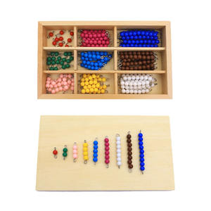 Bâton perlé coloré en bois, jeu de formation en bois, outils d'enseignement Montessori, éducation précoce, jouets mathématiques pour enfants - Product Image 3