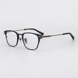 アンチスクラッチホット販売高品質手作りメガネ在庫眼鏡光学フレームチタン眼鏡フレーム男性用