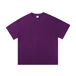 Camiseta de cuello redondo de algodón 100% para hombre Camiseta de punto de gran tamaño con estampado de logotipo personalizado de alta calidad - Product Image 1