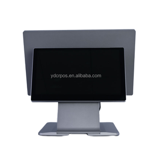 Bán buôn 15.6 inch Màn hình kép hợp kim nhôm trường hợp kim loại màn hình cảm ứng tất cả trong một máy <span class=keywords><strong>POS</strong></span> Tiền mặt đăng ký <span class=keywords><strong>POS</strong></span> hệ thống - Product Image 4