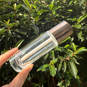 Flacone in <span class=keywords><strong>Vetro</strong></span> Vuoto <span class=keywords><strong>di</strong></span> Lusso da 30ml, Forma Rotonda, Tubo per Lucidalabbra con Pennello Grande, Confezione Cosmetica Vuota - Product Image 3