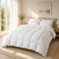 Couette en duvet de plumes de canard et d'oie blanches de qualité hôtelière, fabriquée en Chine, pour toutes les saisons