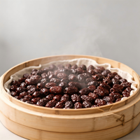 OEM Zoete Drievoudig Gestoomde Jujube 180g Premium Gesneden Rode Dadel Snack Bloedgezondheid 100% Natuurlijk Gedroogd Fruit Wellness Ternavia Klaar