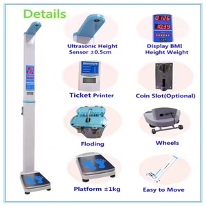 Báscula de Salud Veidt con Monedas para Medir Altura y Peso Corporal, Máquina de IMC para Farmacia, Dispositivo Médico de Grasa Corporal DHM-16 Co - Product Image 6