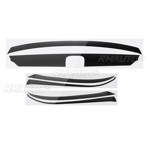 Matte Black/ Glossy Black <b>Car</b> Sticker Grill Chrome Delete Kit Grille Trim Sticker <b>Decals</b> for Honda for Accord for Sedan 2018 - Product Image 3