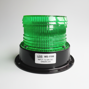 ไฟเตือนทรงกระบอกสีเขียว MS-1106 พร้อมไฟ LED กำลังสูง 6 ดวง ตัวโคมพลาสติก - Product Image 2