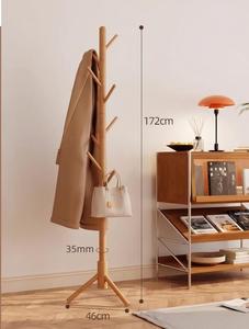 Duy nhất-tier áo bằng gỗ hat đứng tre móc áo tùy chỉnh freestanding hội trường cây quần áo giá kim loại nhựa lưu trữ quần áo giày - Product Image 5