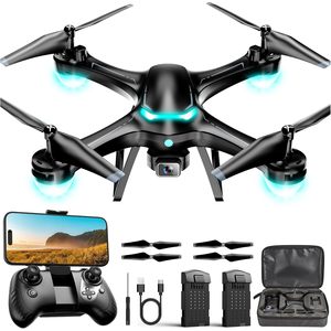 Dron Hiturbo JY013 con Cámara 1080P 2.1MP, Giroscopio de 6 Ejes, Mantenimiento de Altitud, Arranque con una Tecla, para Principiantes, Control Remoto de Plástico Negro, Quadcopter - Product Image 1