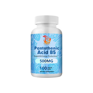 Cápsulas de Ácido Pantoténico B5 al por Mayor de Fábrica, con Ácido Pantoténico, Apoya el Metabolismo de Grasas, Carbohidratos y Proteínas - Product Image 1
