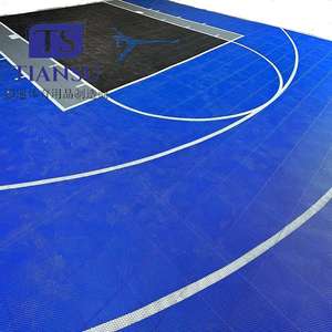 Terrains de basket haut de gamme personnalisés avec lignes et badges Produit de gazon artificiel de qualité supérieure - Product Image 2