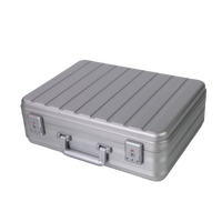 Valise de boxe en aluminium durable avec conception antichoc, fermeture à boucle, traitement de surface personnalisable, rangement d'outils