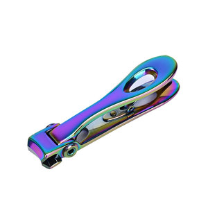 Coupe-ongles Ring Lock en acier inoxydable, portable, lavable, durable, pour ongles de pieds et de mains, avec logo personnalisé, outil de beauté, vente en gros - Product Image 1