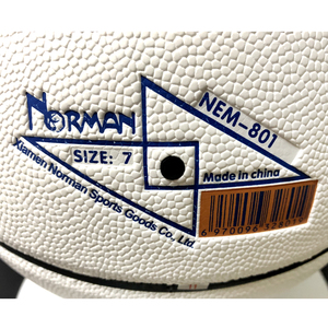 Ballon de <span class=keywords><strong>basket</strong></span> en cuir <span class=keywords><strong>blanc</strong></span> personnalisé avec votre logo, taille 7 - Product Image 5