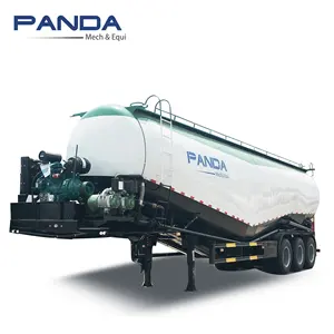 Panda Top Sale V shape 3 axle 85 ton Cement bulk carrier bulker trasportatori rimorchio per autocisterna