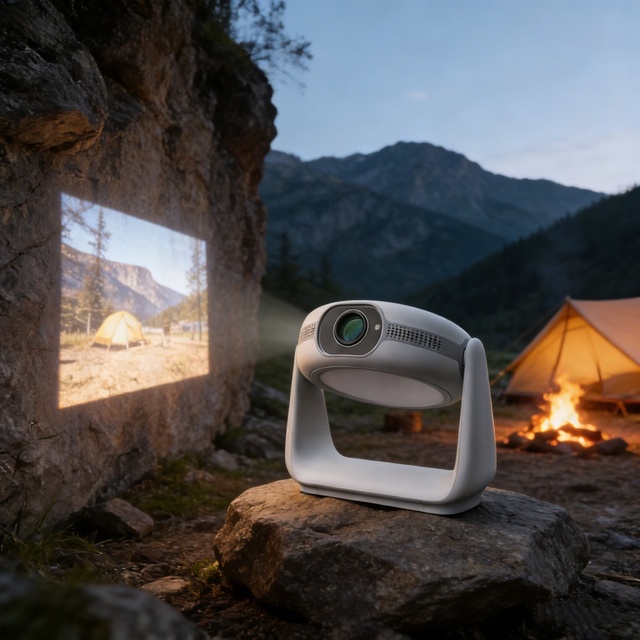 Hot Selling Android 11 Portable HD Mini 4K Projector with 5200mah Battery rechargeable Smart Home Theater Projecteur