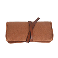 Vente chaude Étui à lunettes en feutre de polyester pliable léger réutilisable recyclable Pochette pour lunettes de soleil