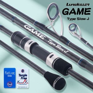 <span class=keywords><strong>Canne</strong></span> à pêche Lurekiller 1,98 m en fibre de carbone à action souple avec poignée en EVA pour la pêche en mer à la traîne lente - Product Image 3