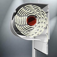 Porte à enroulement en aluminium résistante au vent, volet de fenêtre, système de protection contre les ouragans et les intempéries, bâtiment commercial automatisé