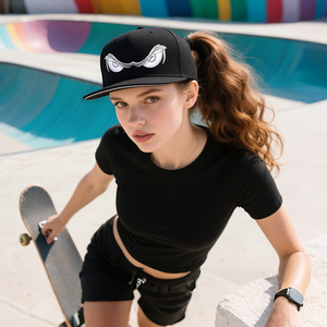 Casquette de baseball unisexe de <span class=keywords><strong>luxe</strong></span> en suède et coton à 5 panneaux pour homme, avec broderie 3D en relief, motif logo flamme vintage vieilli - Product Image 4