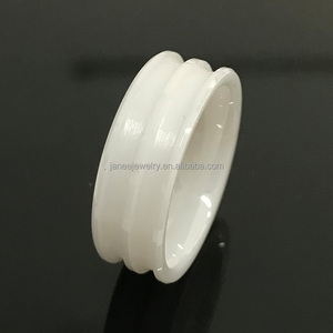 Bague en céramique blanche de haute qualité, personnalisable, 4 mm, 6 mm, 8 mm, 10 mm, pour incrustation - Product Image 4