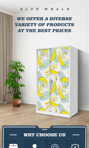 <b>Almirah</b> Designs Cheap Bedroom Steel Flower Printing Wardrobe - Product Image 5