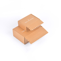 Boîte d'emballage en carton ondulé écologique personnalisable avec logo, pliable et durable pour livraison express, approvisionnement en gros avec expédition