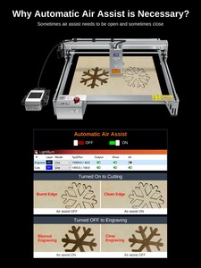 آلة نقش بالليزر LASER TREE K1 PRO بقوة بصرية 30 واط، ماكينة قطع ونقش CNC 4040 للخشب الرقائقي والأكريليك وMDF والجلد والمعادن والخشب، أداة DIY - Product Image 5