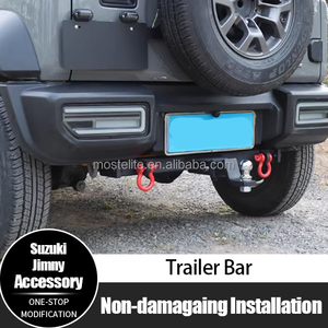 Nouvelles pièces de carrosserie en acier accessoires de pare-chocs arrière barre de remorquage d'attelage de remorque en acier boule de remorquage pour accessoires Suzuki Jimny JB64 JB74 - Product Image 2