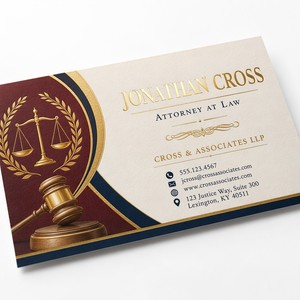 Custom Hot Stamping Offset Printing <strong>Business</strong> Cards Coated Paper Full Color Chef Restaurant Forest Real Estate <strong>Attorney</strong> - Product Image 4