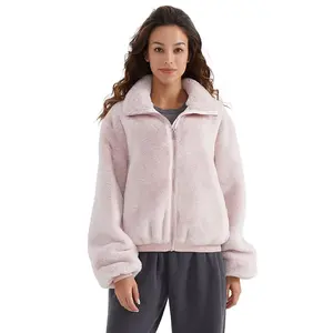 Manteau en fausse fourrure pour femme, veste polaire Sherpa en fourrure de lapin, automne et hiver, 2022